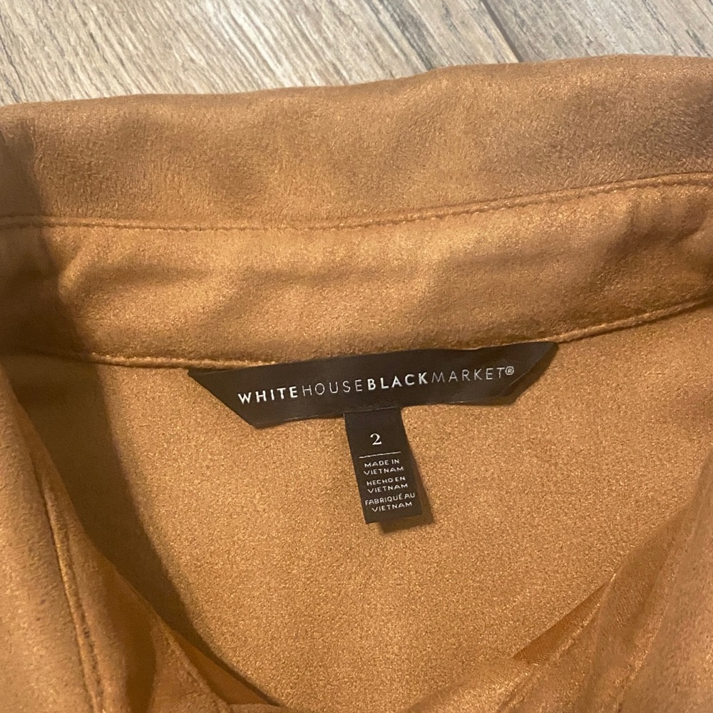White House Black Market Camel Coat or Dress - Picture 3 of 12